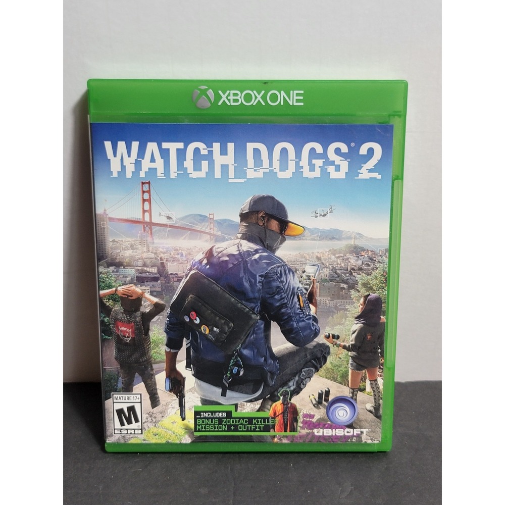 Watch Dogs 2 Microsoft Xbox One Game Ubisoft Complete CIB 0887256022785